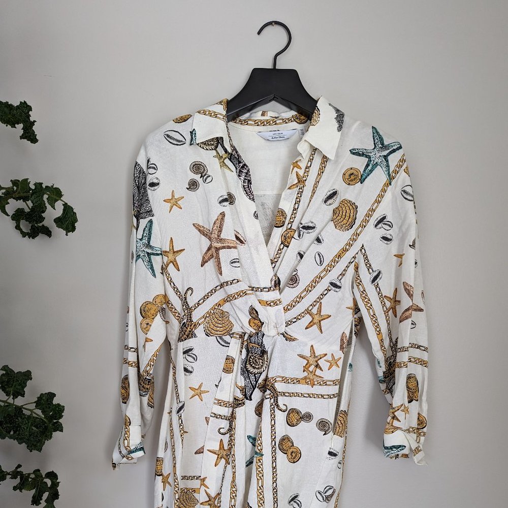 & OTHER STORIES Seashell Twist Knot Dress